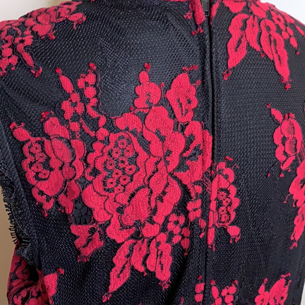 Red and Black lace dress - Picture 6 of 7
